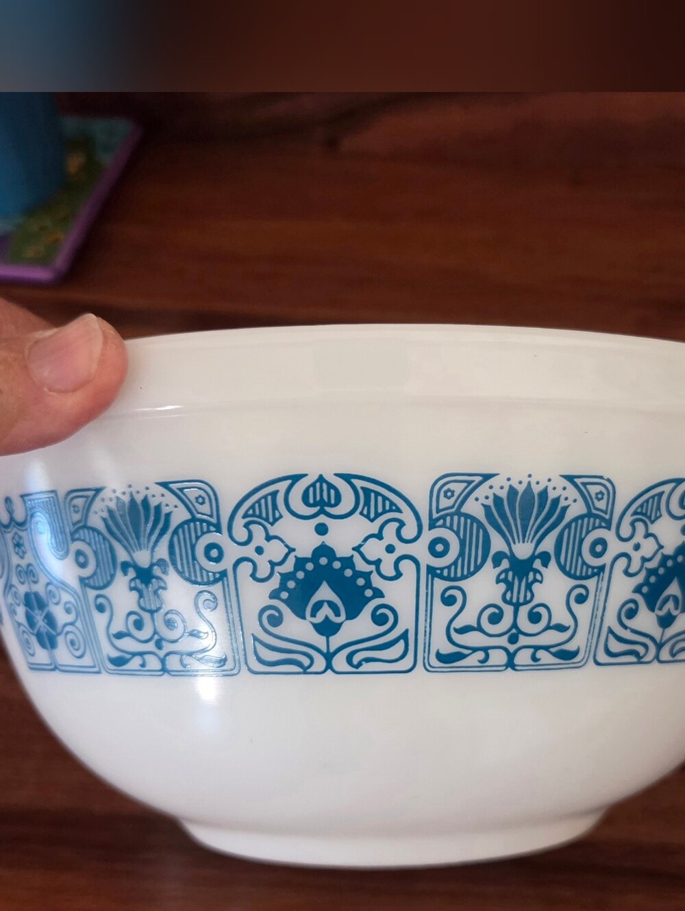 Vintage Pyrex Blue Horizon Bowl. #302